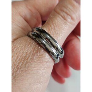 Tungsten Forever silver tone ring